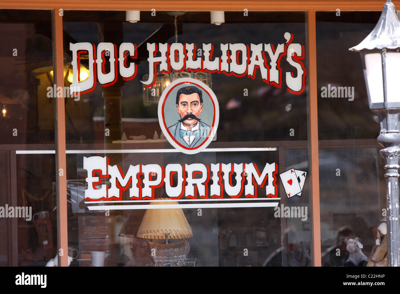 Doc Holliday's Emporium, Tombstone, Arizona. Stock Photo