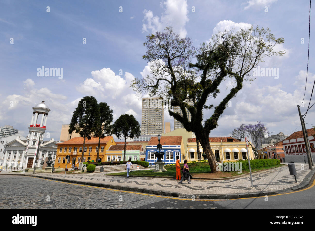 Garibaldi square, Curitiba, Paraná, Brazil Stock Photo