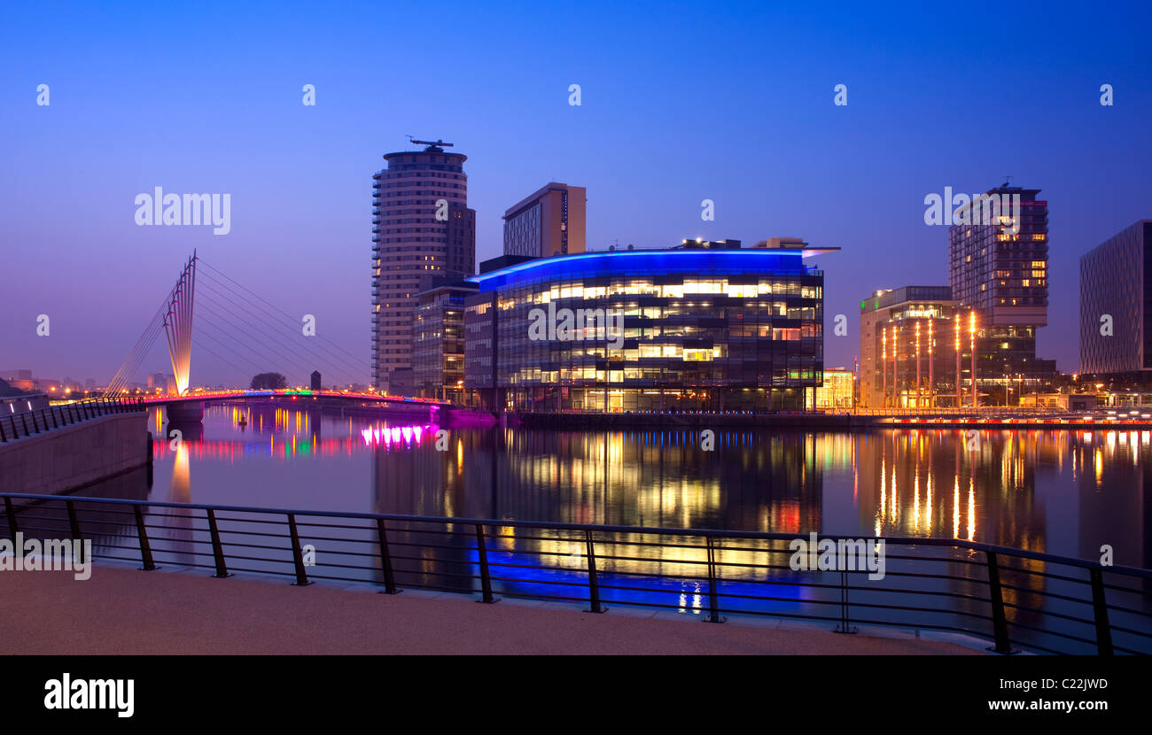 'Salford Quays' Waterfront 'Media City' Manchester Stock Photo