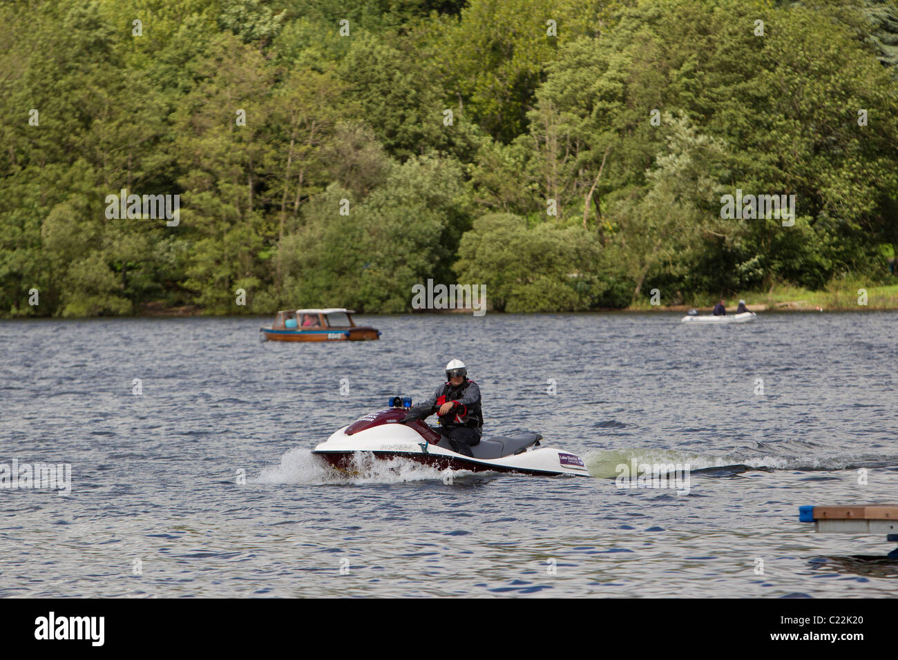 Lake District National Park Lake Patrol Ranger on a Yamaha AC6584