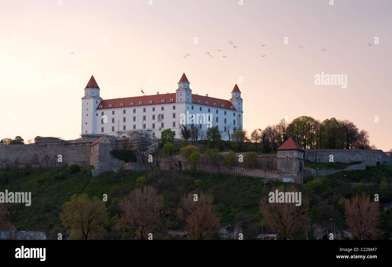 Bratislava castle in Slovakia Stock Photo