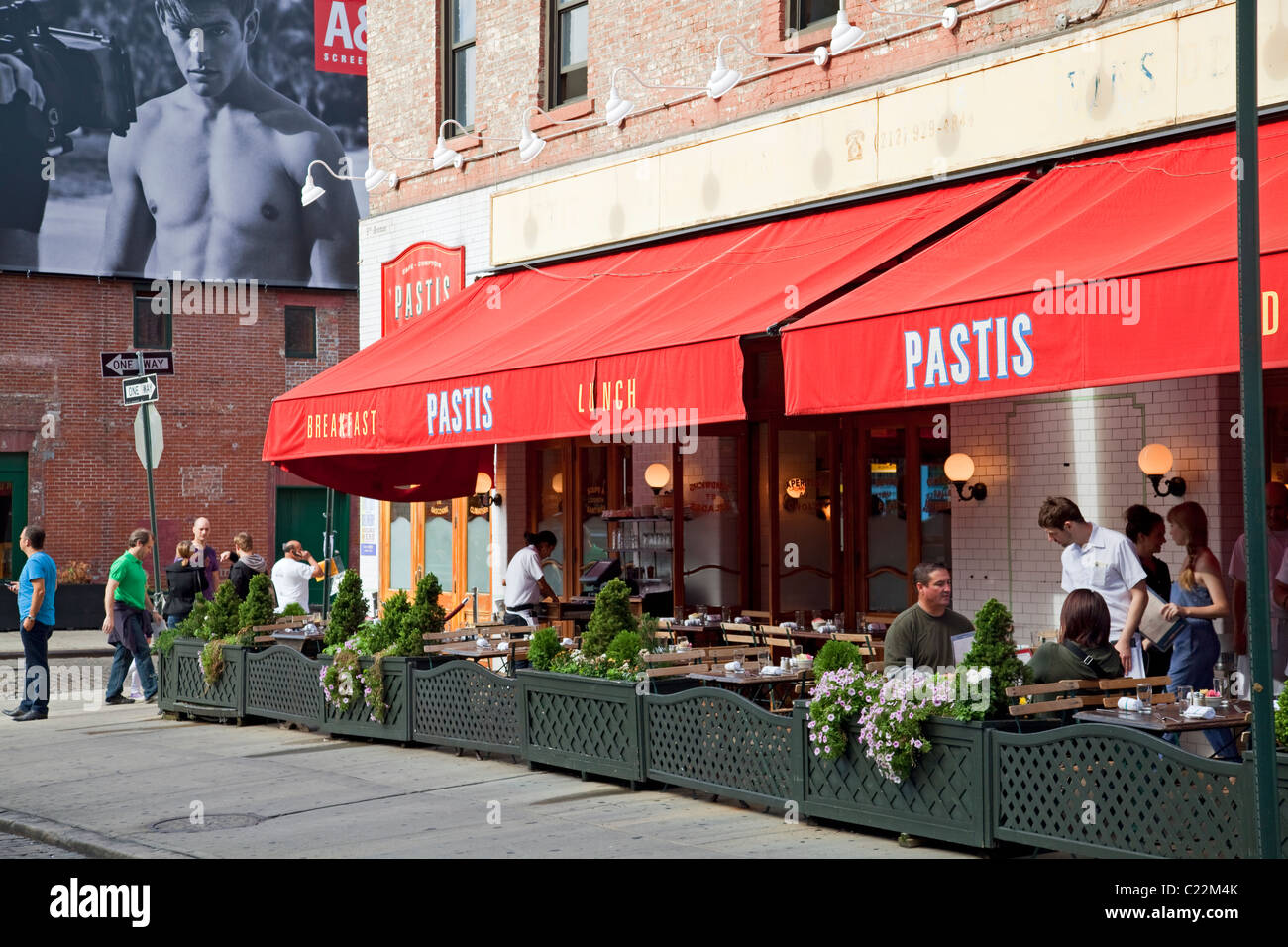 Pastis, Greenwich Street, Meat Packing District, Greenwich Street, Manhattan, New York Stock Photo