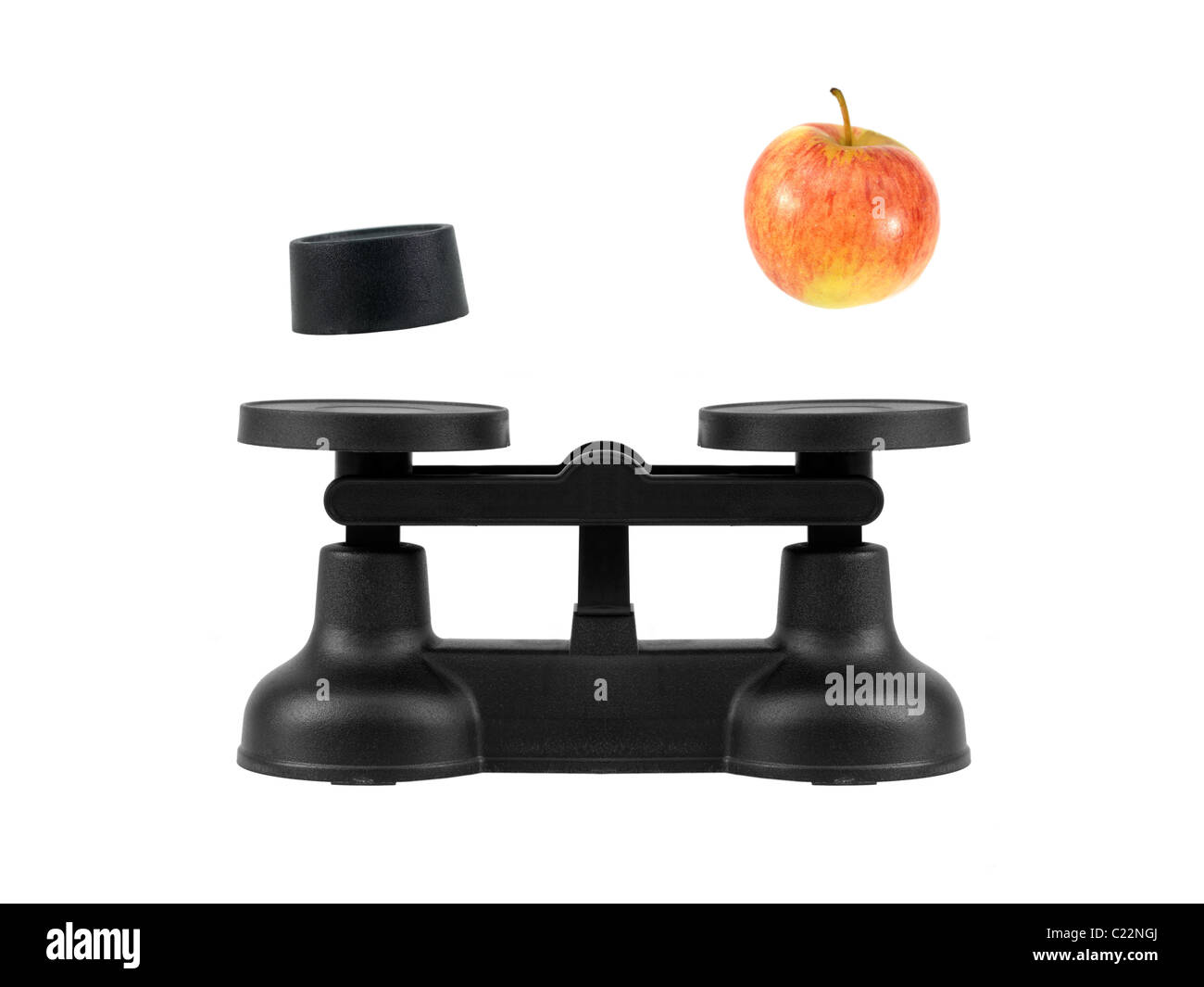 Kitchen balance scales Stock Photo Alamy