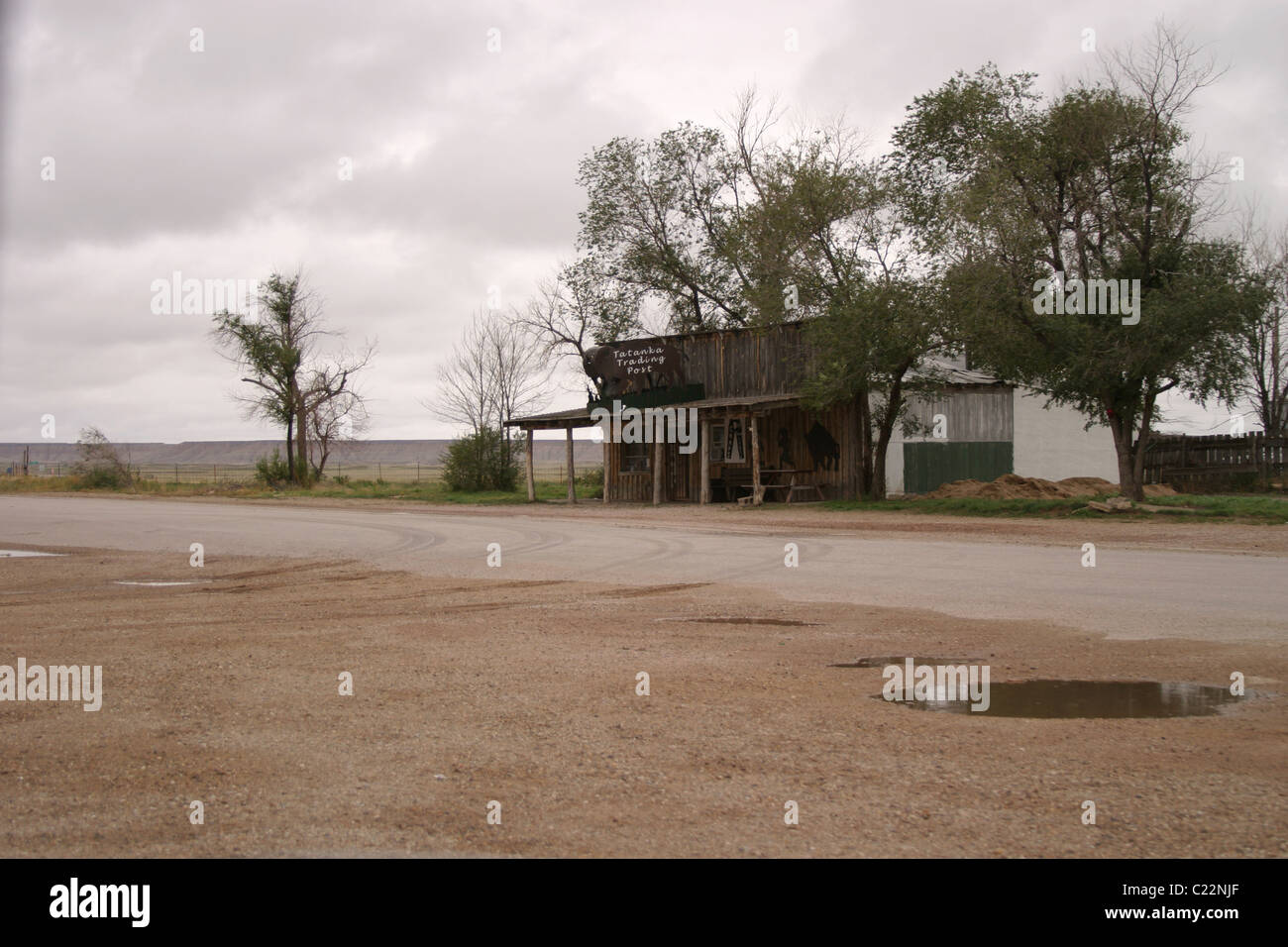 Trading post on an indian reservation in South Dakota Stock Photo Alamy
