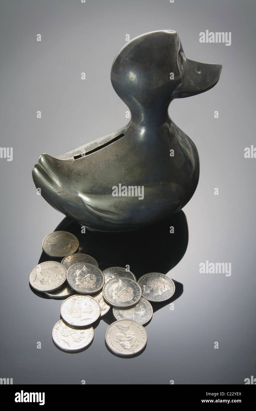 Duck Coin Box Stock Photo Alamy