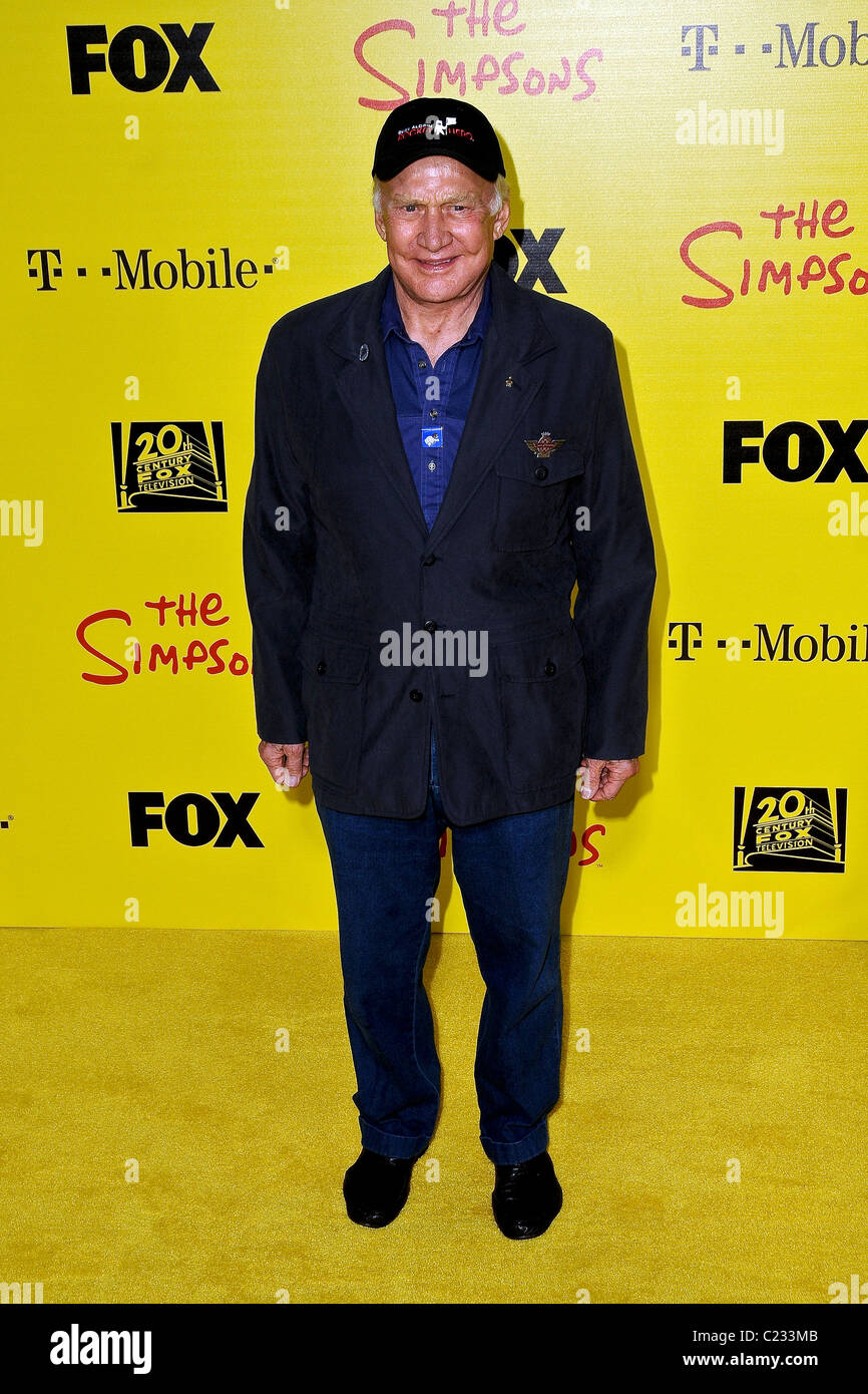 Buzz Aldren at the Simpsons Treehouse Of Horror and 20th anniversary ...