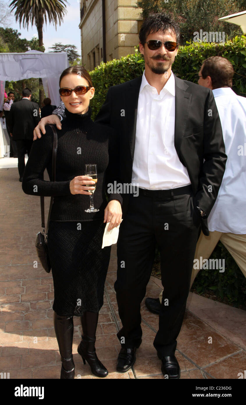 Gabrielle Anwar and her boyfriend The 8th Annual GLEH Garden Party held at a private residence Los Angeles, California - Stock Photo