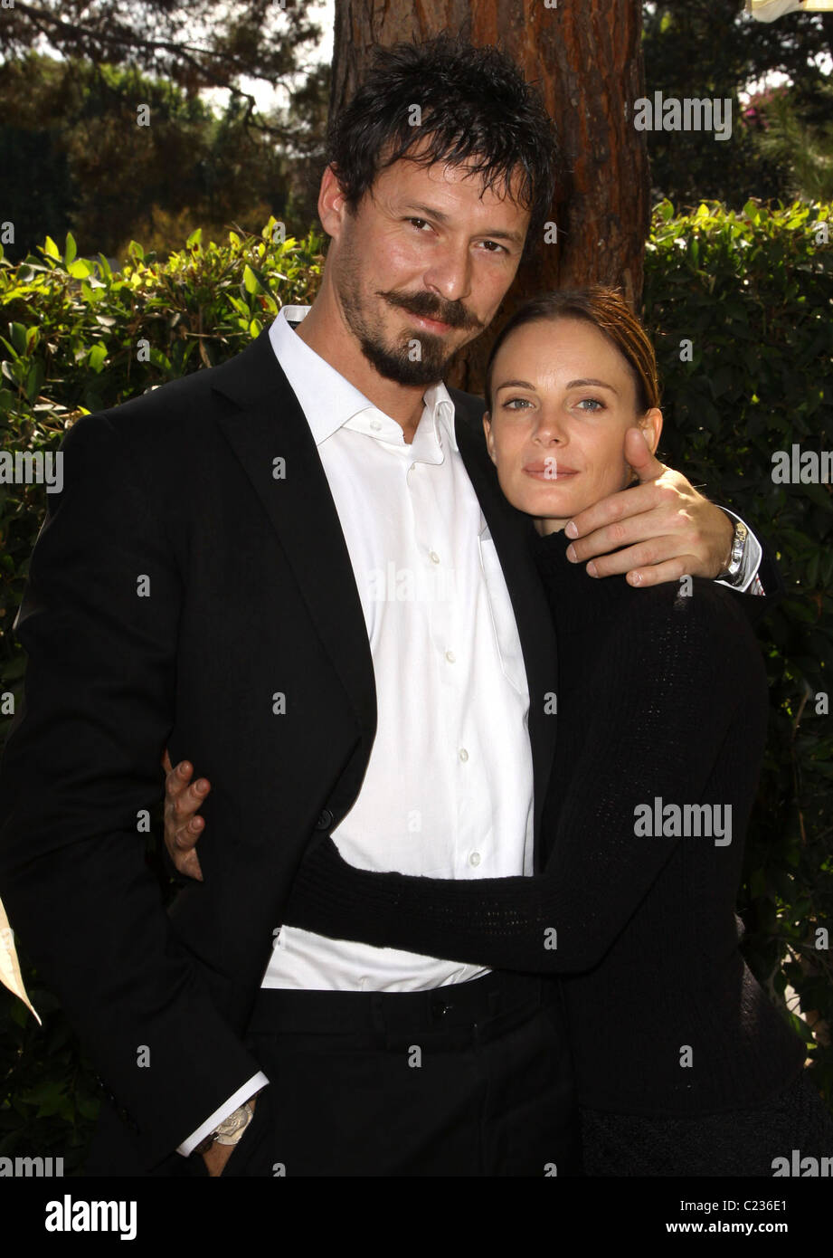 Gabrielle Anwar and her boyfriend The 8th Annual GLEH Garden Party held at a private residence Los Angeles, California - Stock Photo