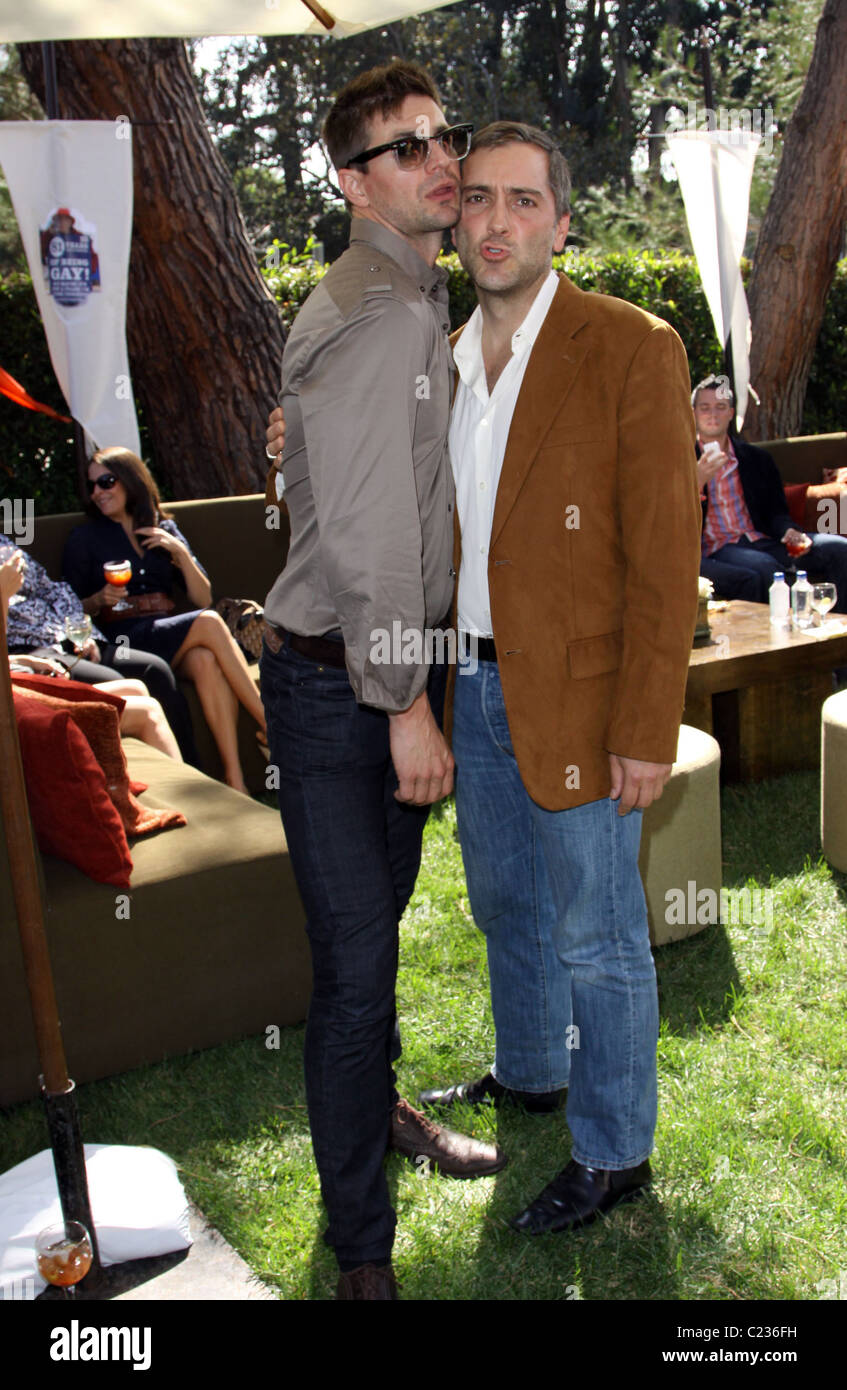 Gale Harold and Scott Lowell The 8th Annual GLEH Garden Party held at a private residence Los Angeles, California - 11.10.09 Stock Photo