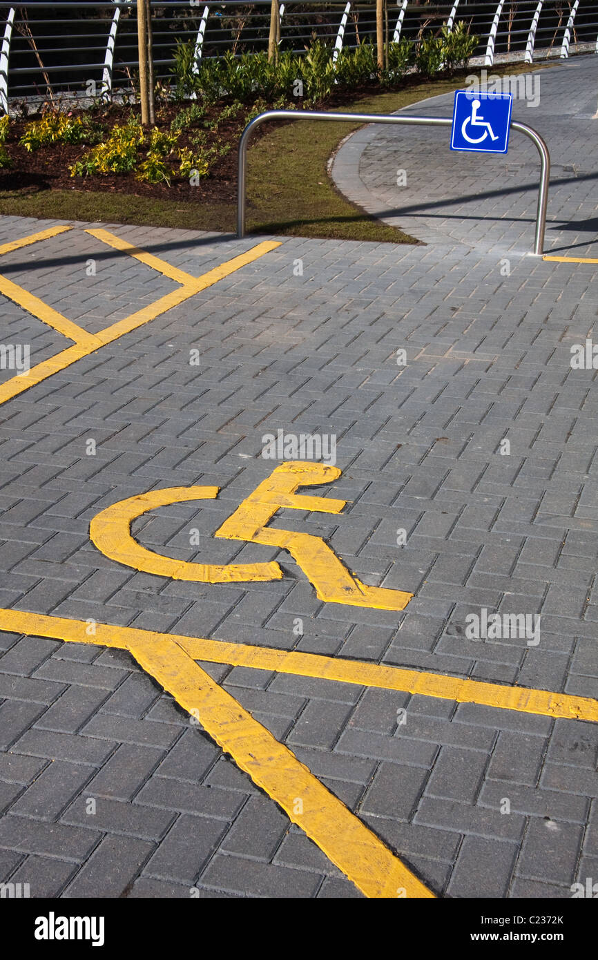 Disabled parking bay hires stock photography and images Alamy