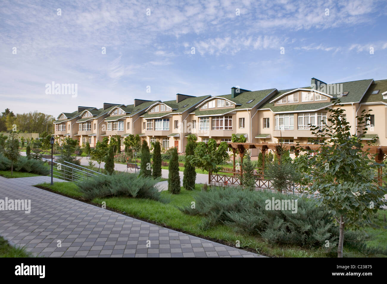 New housing development Stock Photo