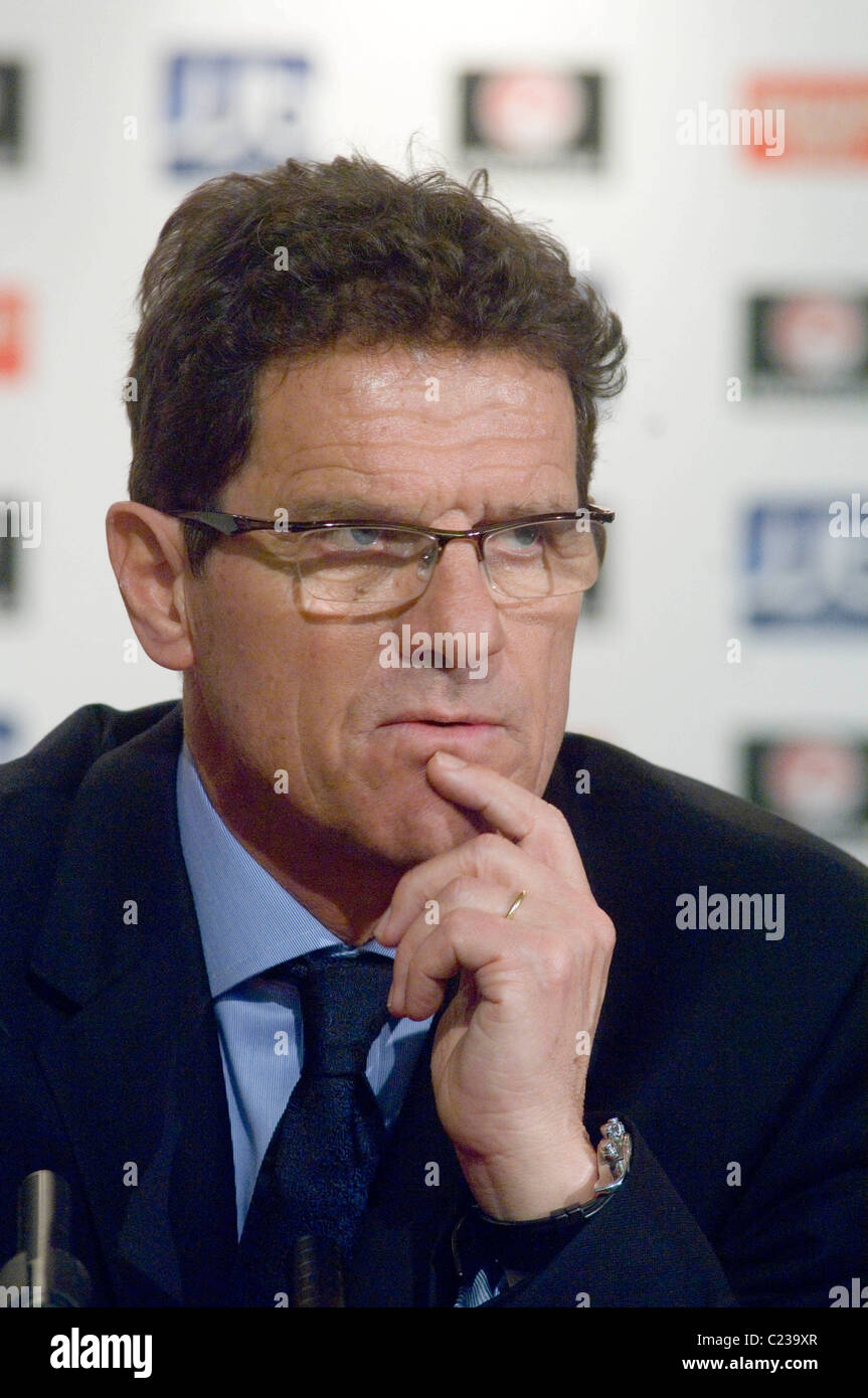 England Football Coach Fabio Capello. (Editorial use only Stock Photo