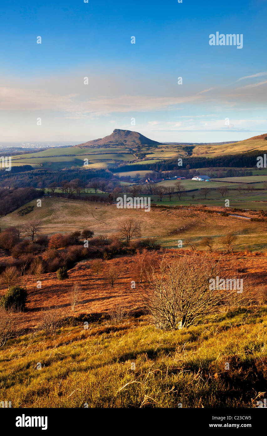 Roseberry Topping from Gribdale, North Yorkshire Stock Photo
