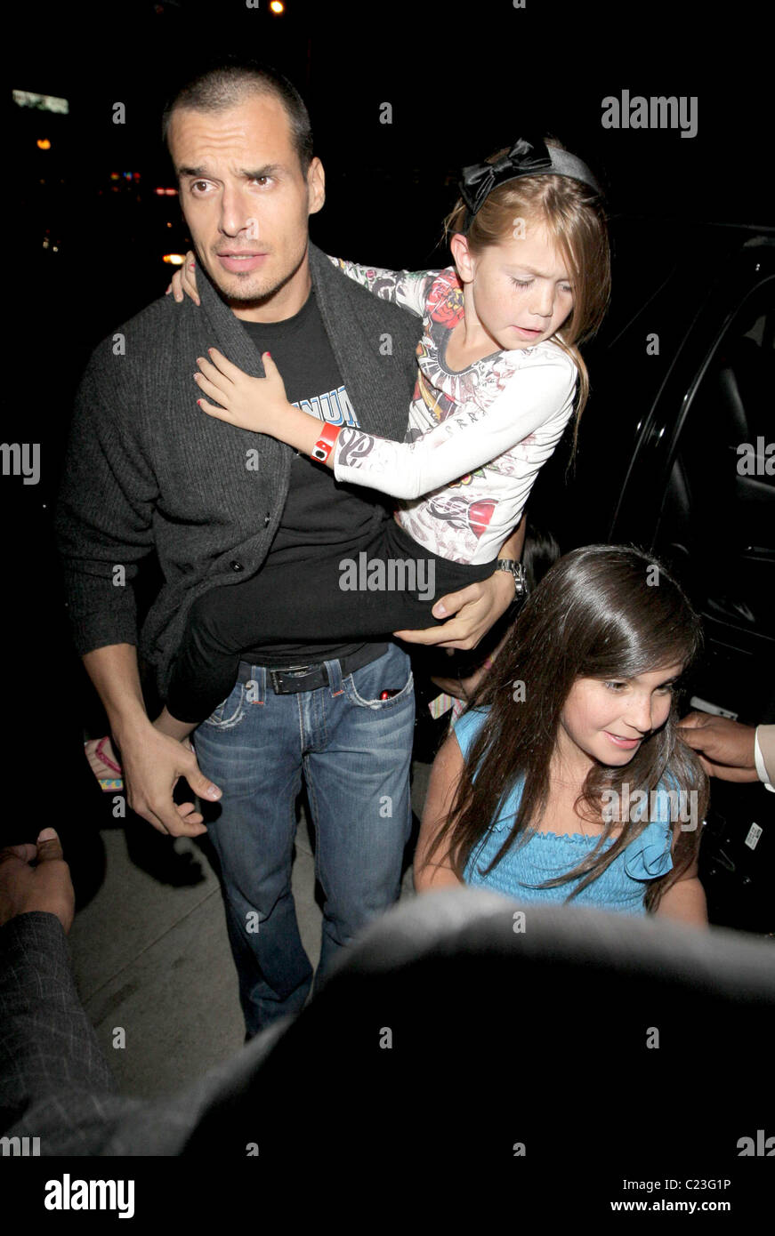 Antonio Sabato Jr. arrives with daughter Mina Bree at Millions Of