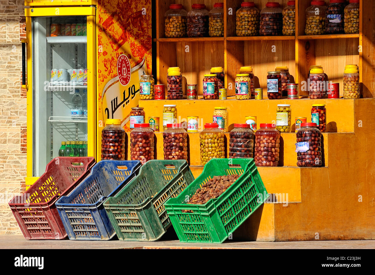 Grocery shop in a street of the town of Siwa, western desert, Egypt