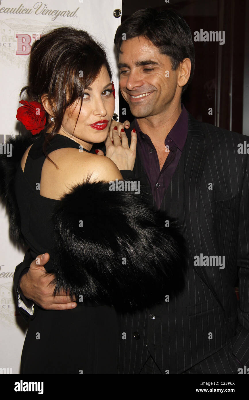 Gina Gershon and John Stamos Opening night after party for the Broadway
