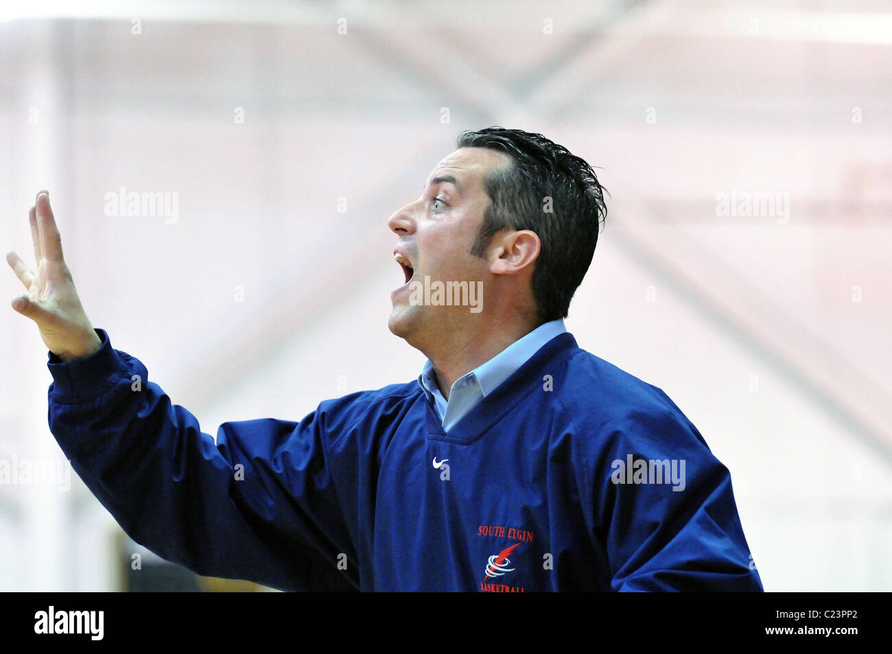 Basketball coach player yell hires stock photography and images Alamy