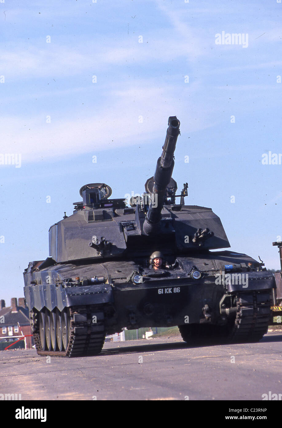 Challenger 2 is an advanced main battle tank built by BAE Systems Land Systems Stock Photo