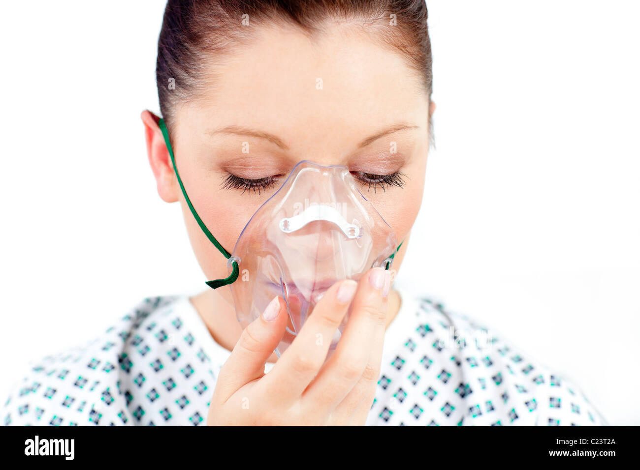 Woman wearing gas mask hi-res stock photography and images - Alamy
