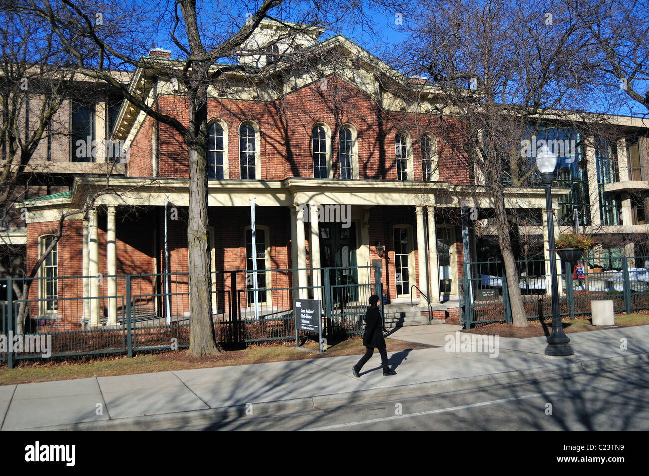 Hull House from 1856, is a settlement house in that was co-founded in 1889 by Jane Addams and Ellen Gates Starr in Chicago, Illinois, USA. Stock Photo