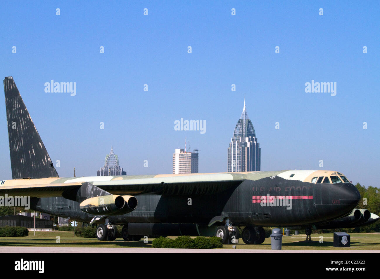 'Calamity Jane' B-52D bomber located at Battleship Memorial Park, Mobile, Alabama, USA. Stock Photo
