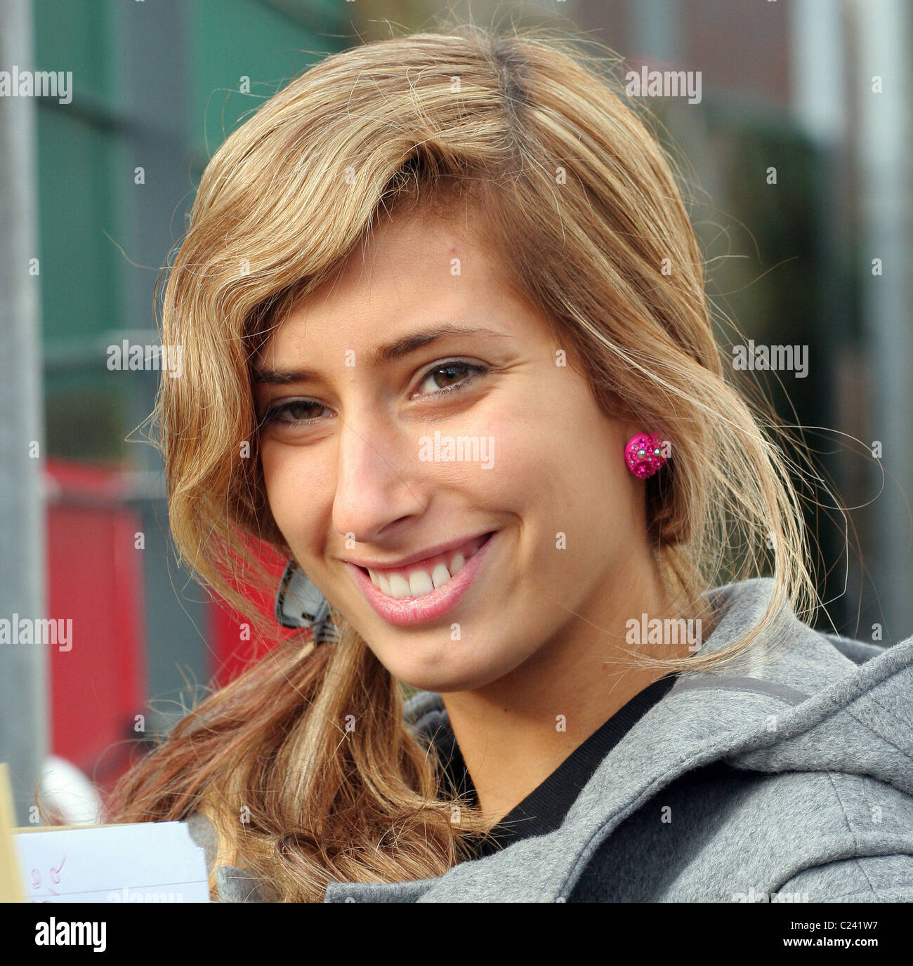 Stacey Solomon Outside The X Factor Studios London England 25 10 09 Stock Photo Alamy