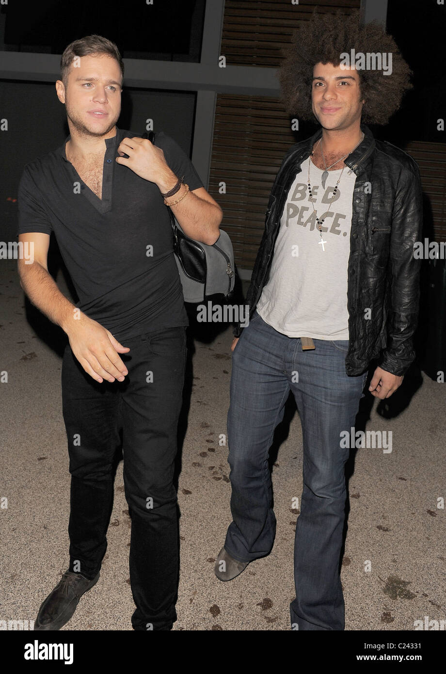 X Factor finalists Olly Murs and Jamie Archer arrive back at The X ...