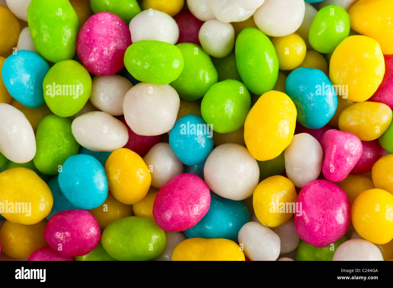 Multicolored sweet sugary candy background Stock Photo