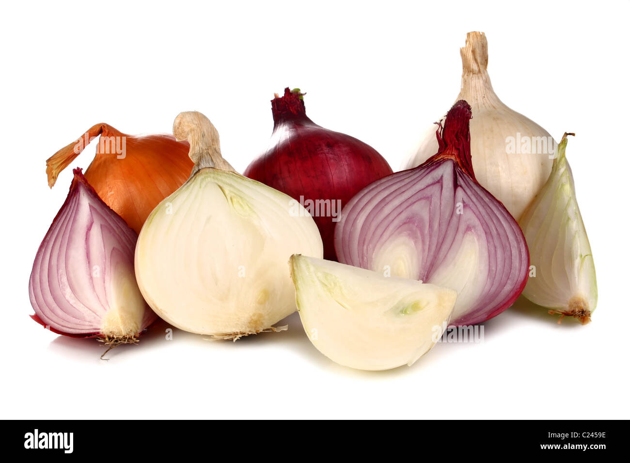 healthy vegetable onion isolated on white background Stock Photo - Alamy