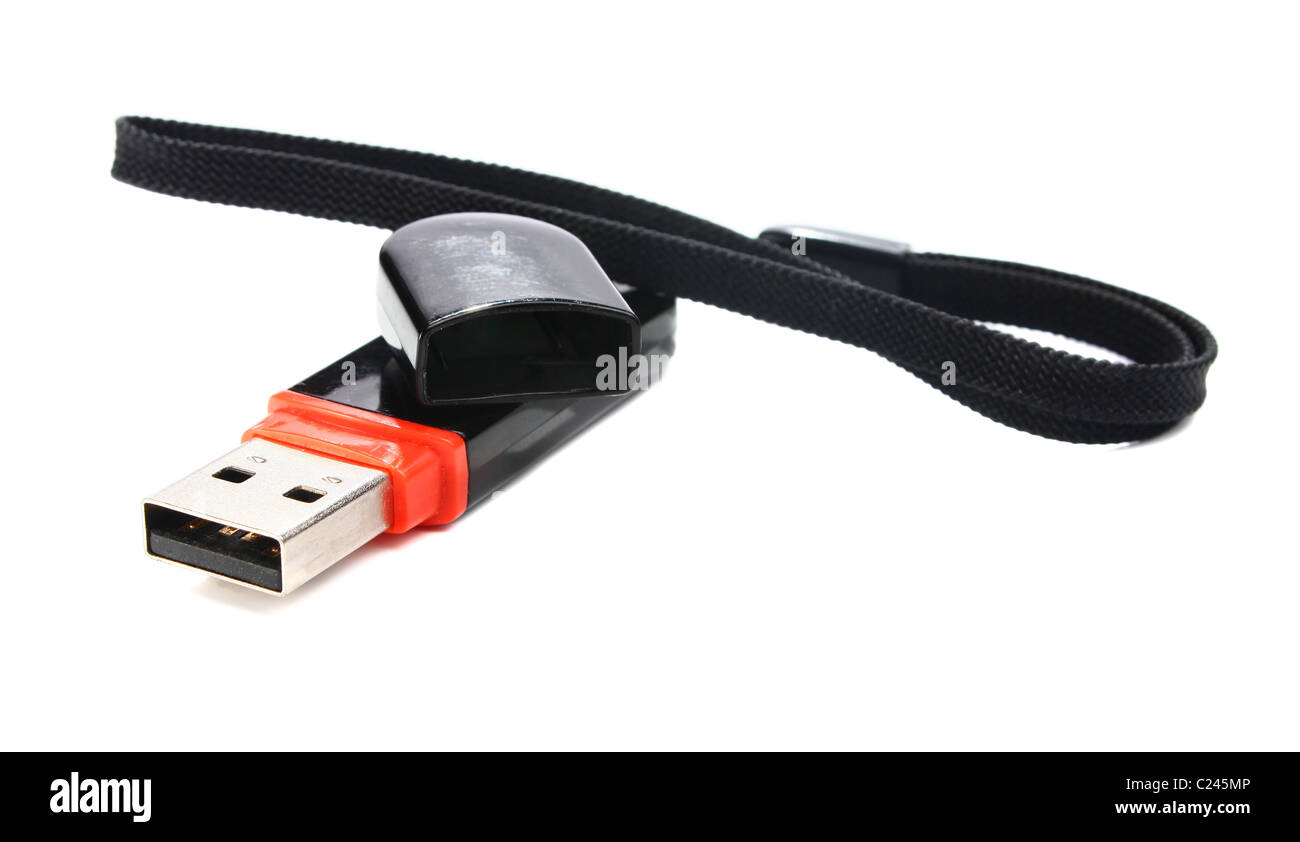 usb flash drive isolated on white background Stock Photo - Alamy