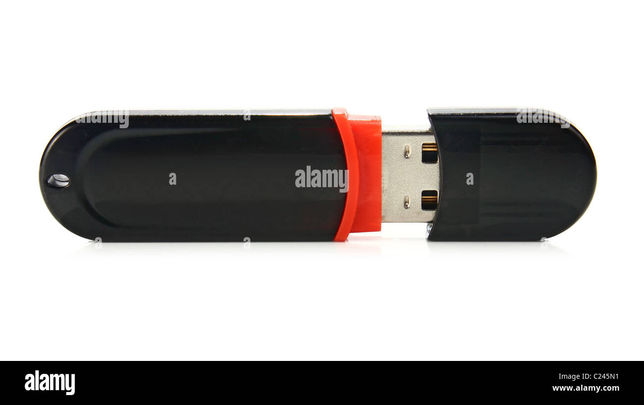 usb flash drive isolated on white background Stock Photo - Alamy