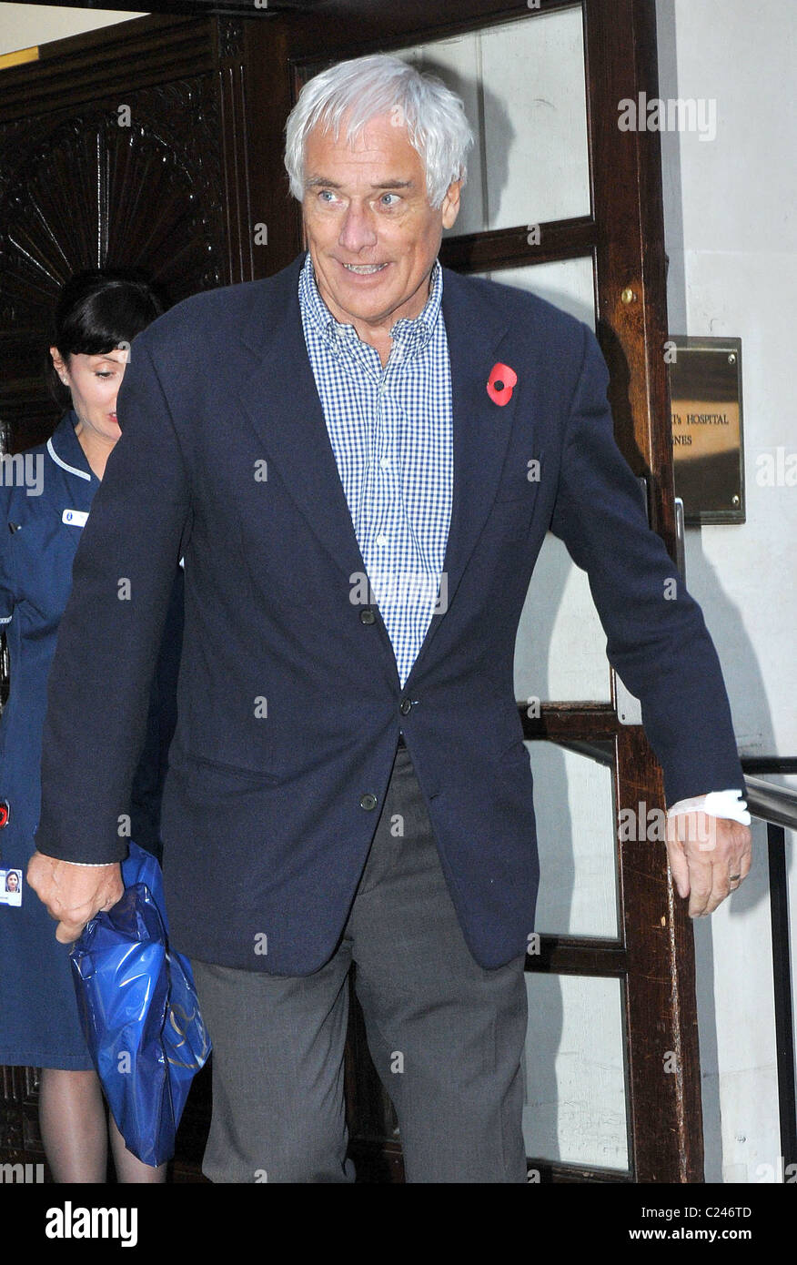 Robert Kilroy Silk leaving The King Edward VII Hospital London, England