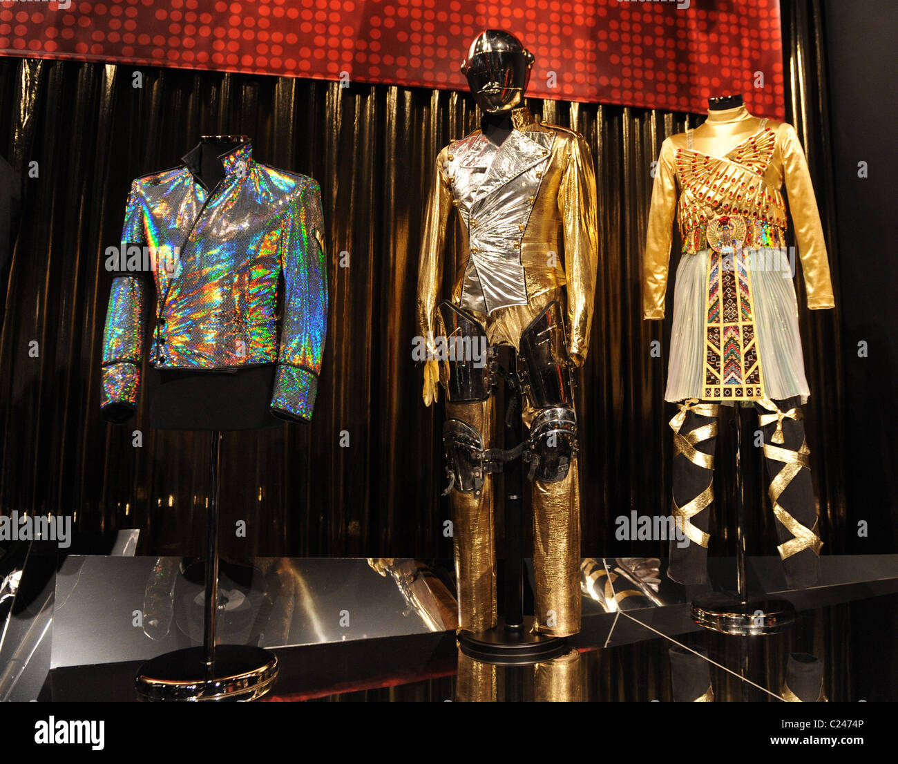 Outfits - Clothing Michael Jackson's 'This Is It' Exhibition at the O2  Arena London, England  Stock Photo - Alamy
