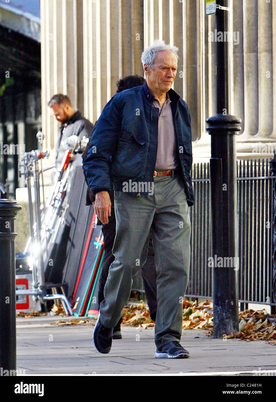 Director Clint Eastwood on the set of his new film 'Hereafter' London, England 04.11.09 Stock Director Clint Eastwood on the set of his new film 'Hereafter' London, England 04.11.09 Stock