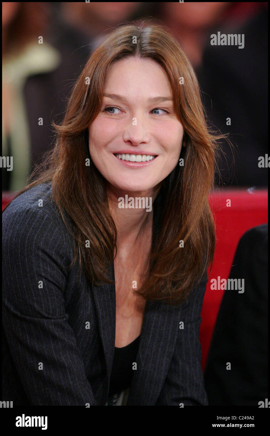 Carla Bruni Sarkozy appears on the French television show "Vivement