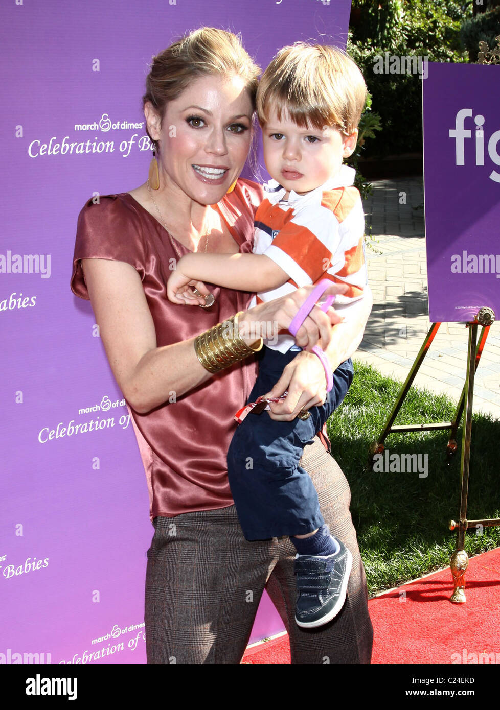 Julie Bowen and son Oliver McLanahan Phillips March of Dimes 4th Annual Celebration of Babies at The Four Seasons Hotel in Stock Photo