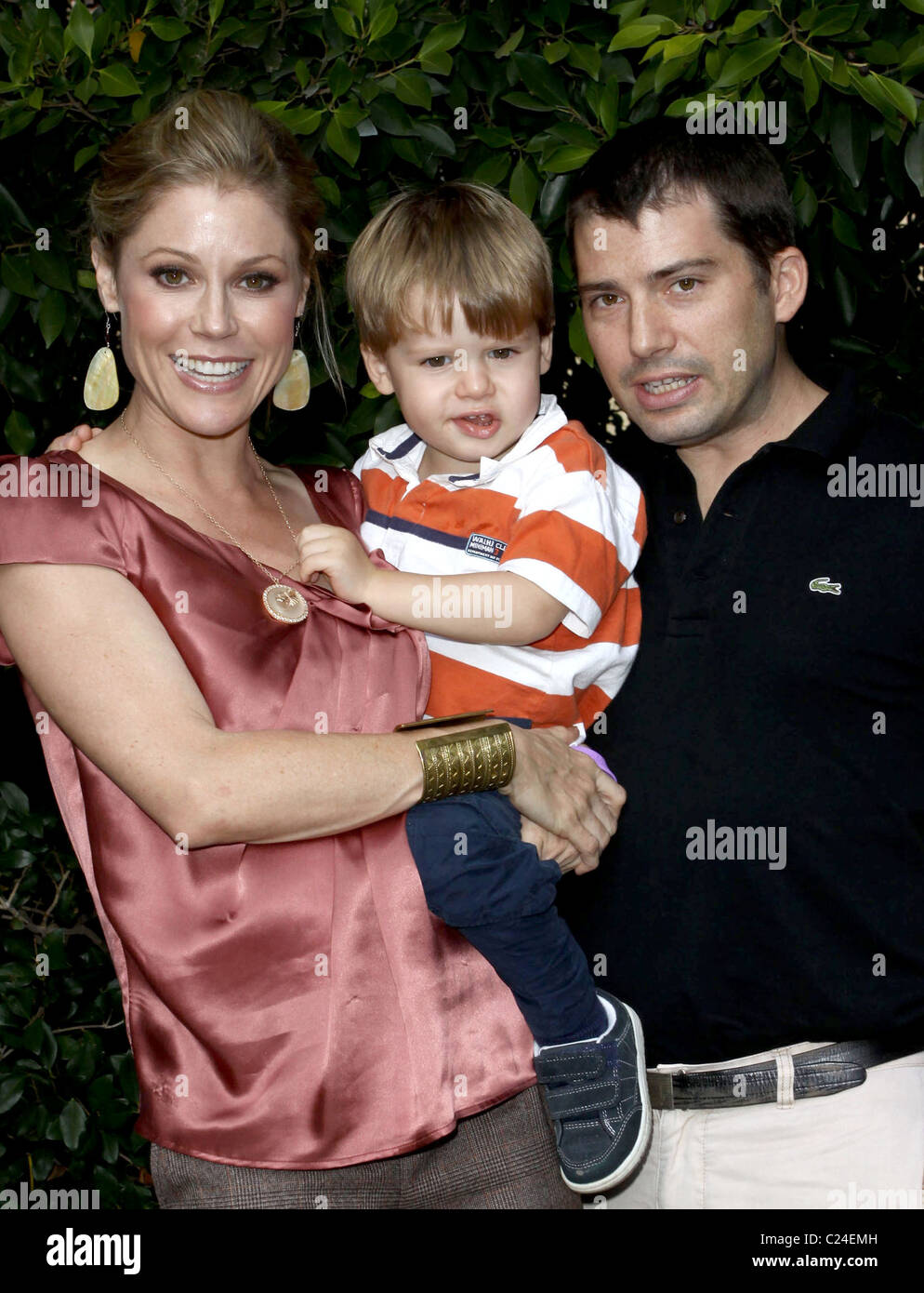 Julie Bowen, son Oliver McLanahan Phillips and husband Scott Phillips  March of Dimes 4th Annual Celebration of Babies at The Stock Photo