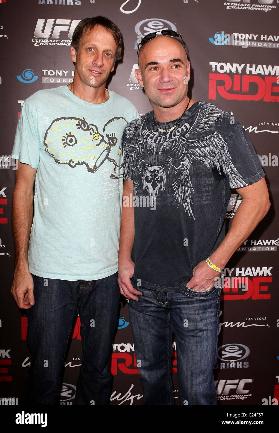 Andre Agassi and Tony Hawk Tony Hawk: RIDE Presents: The Stand Up For ...