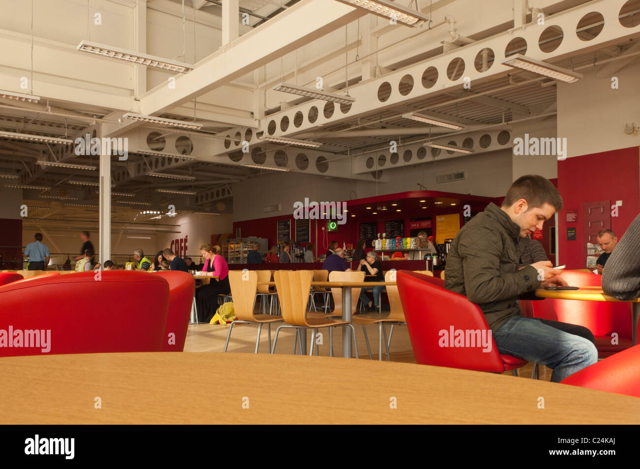 Sainsburys cafe at Longwater Retail Park in Norwich , Norfolk , England , Britain , Uk Stock Photo