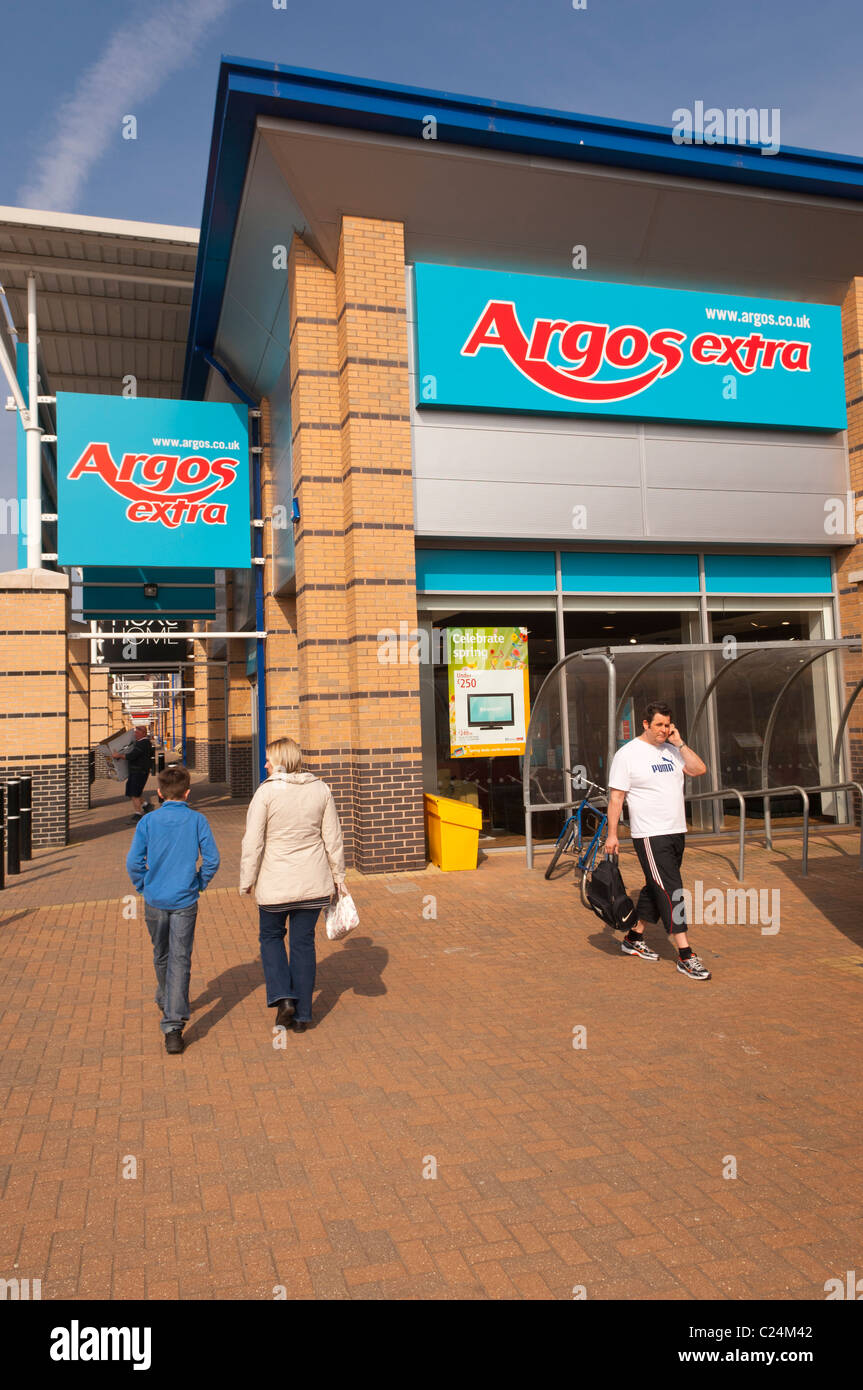 The Argos extra superstore at Longwater Retail Park in Norwich , Norfolk , England , Britain