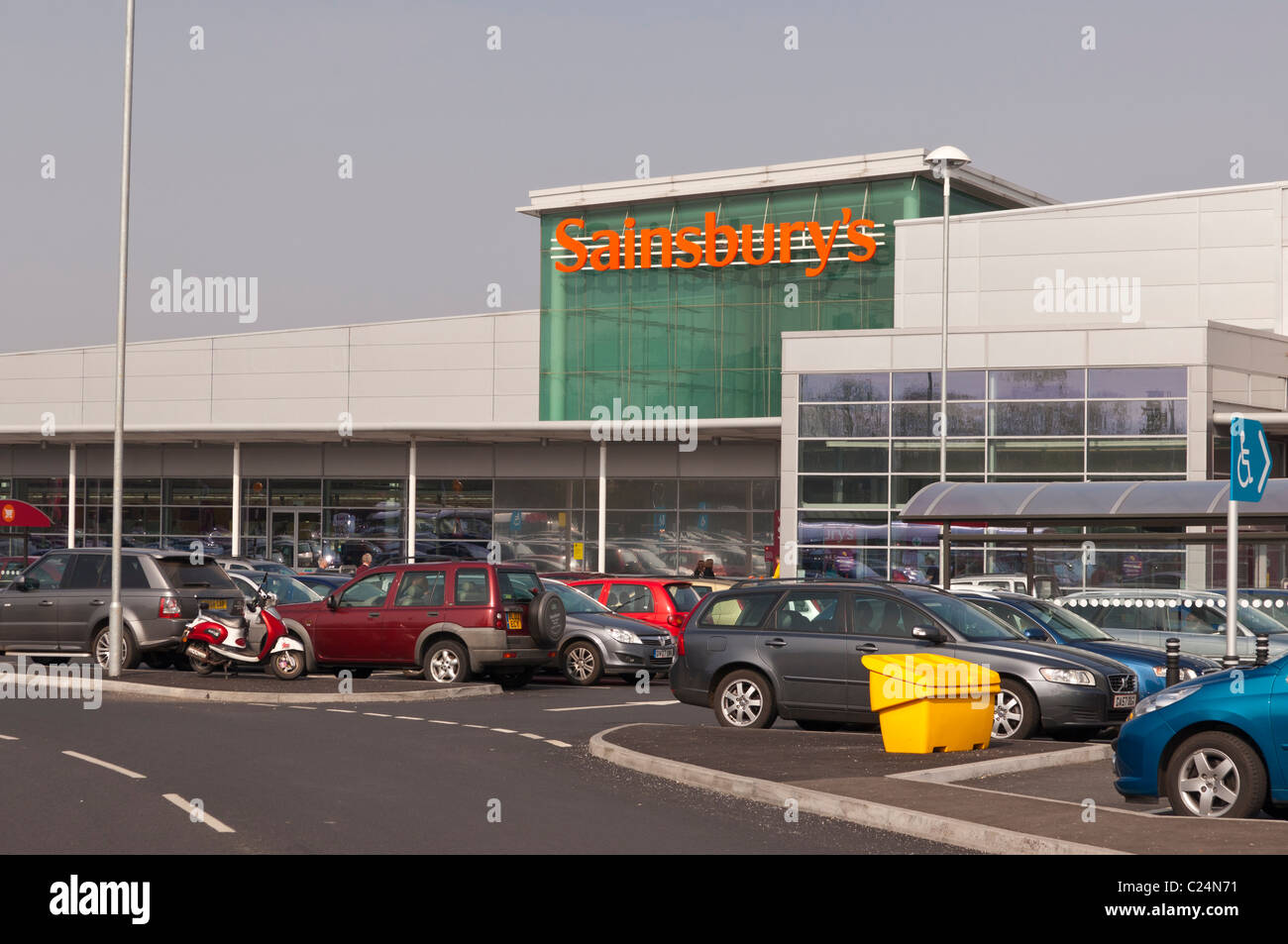 Sainsburys supermarket at Longwater Retail Park in Norwich , Norfolk , England , Britain , Uk Stock Photo