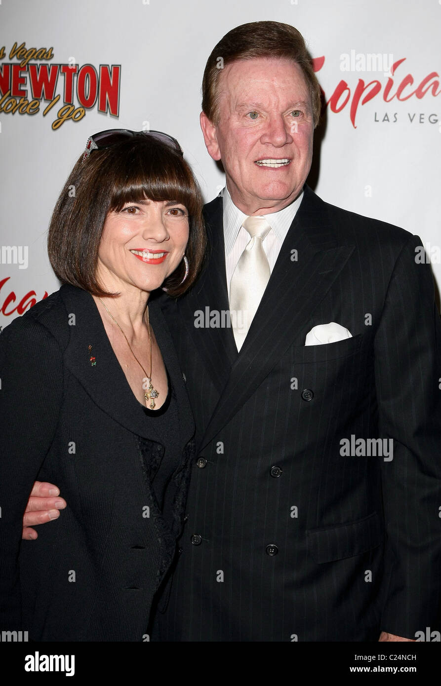 Wink Martindale and Wife Sandy Mr Las Vegas, Wayne Newton's new show 'Once Before I Go' premiere at the Tropicana hotel and Stock Photo