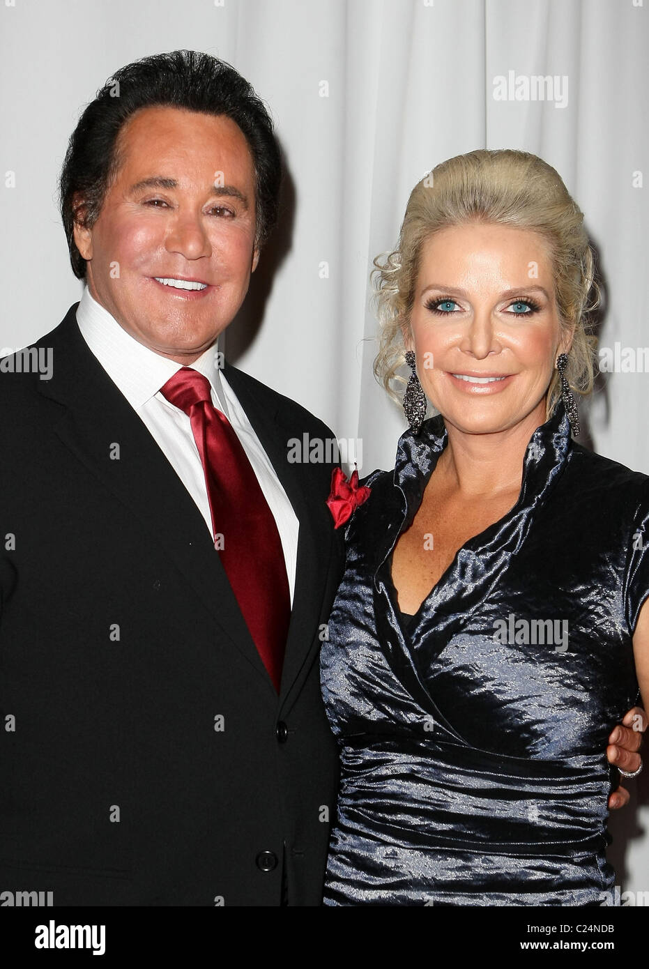 Wayne Newton and wife Kathleen McCrone Mr Las Vegas, Wayne Newton's new show 'Once Before I Go' premiere at the Tropicana hotel Stock Photo