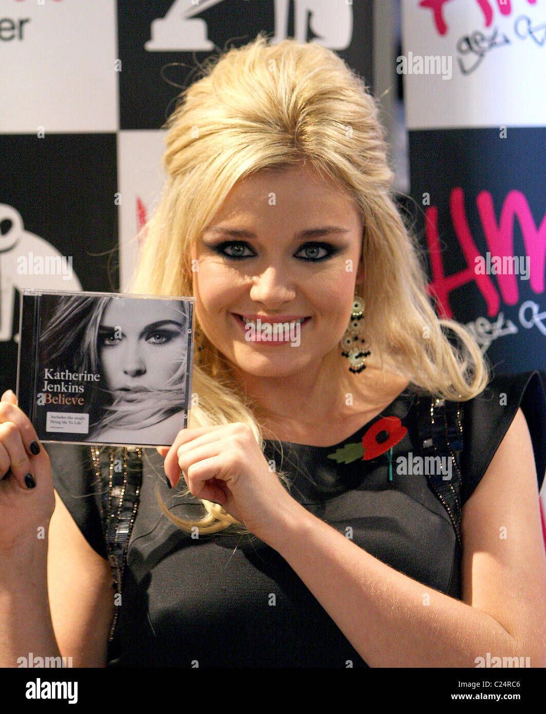 Katherine Jenkins promoting and signing copies of her new album