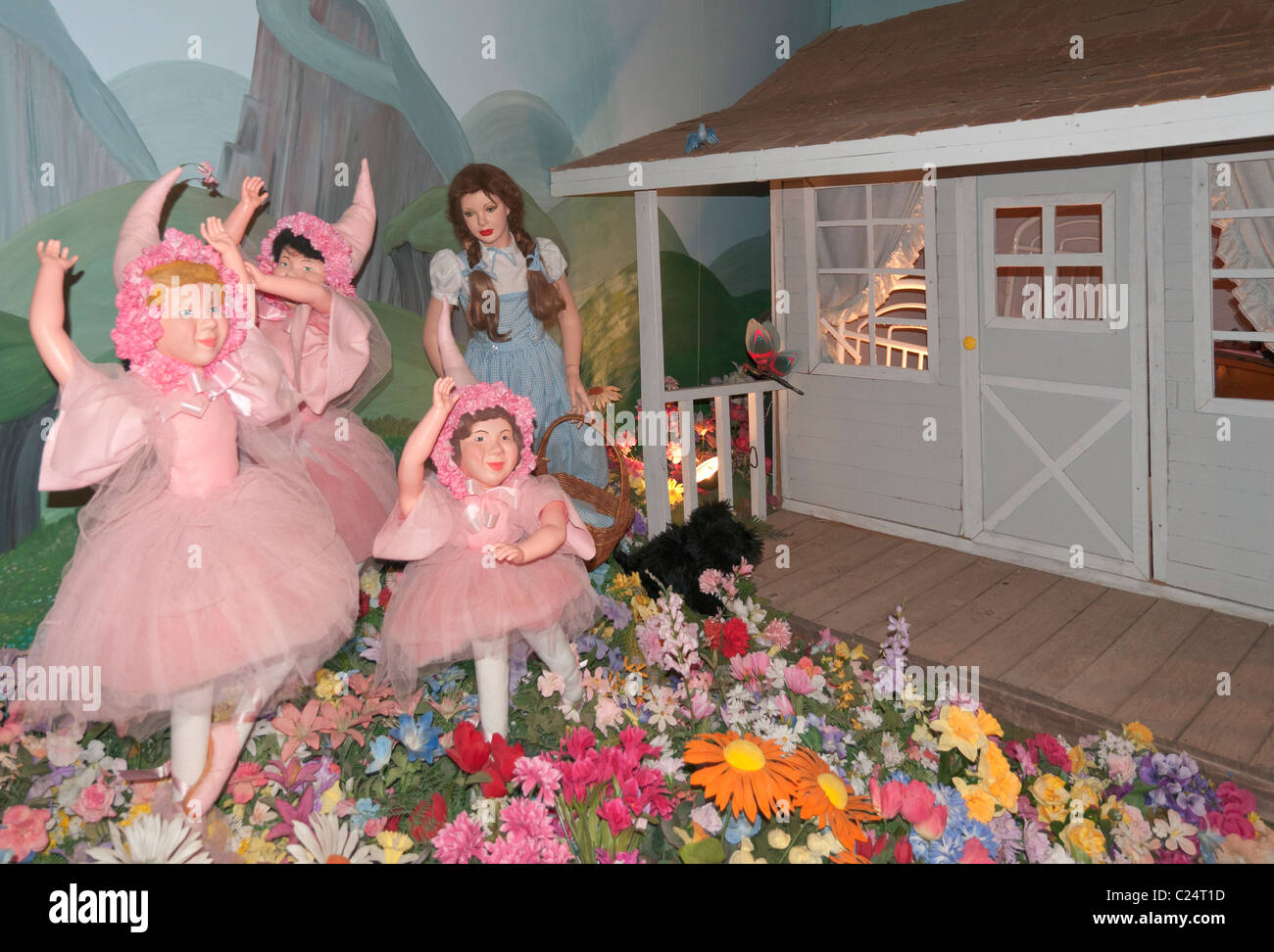 Kansas, Liberal, Dorothy's House, replica of fictional Kansas farmhouse depicted in 1939 motion picture The Wizard of Oz Stock Photo