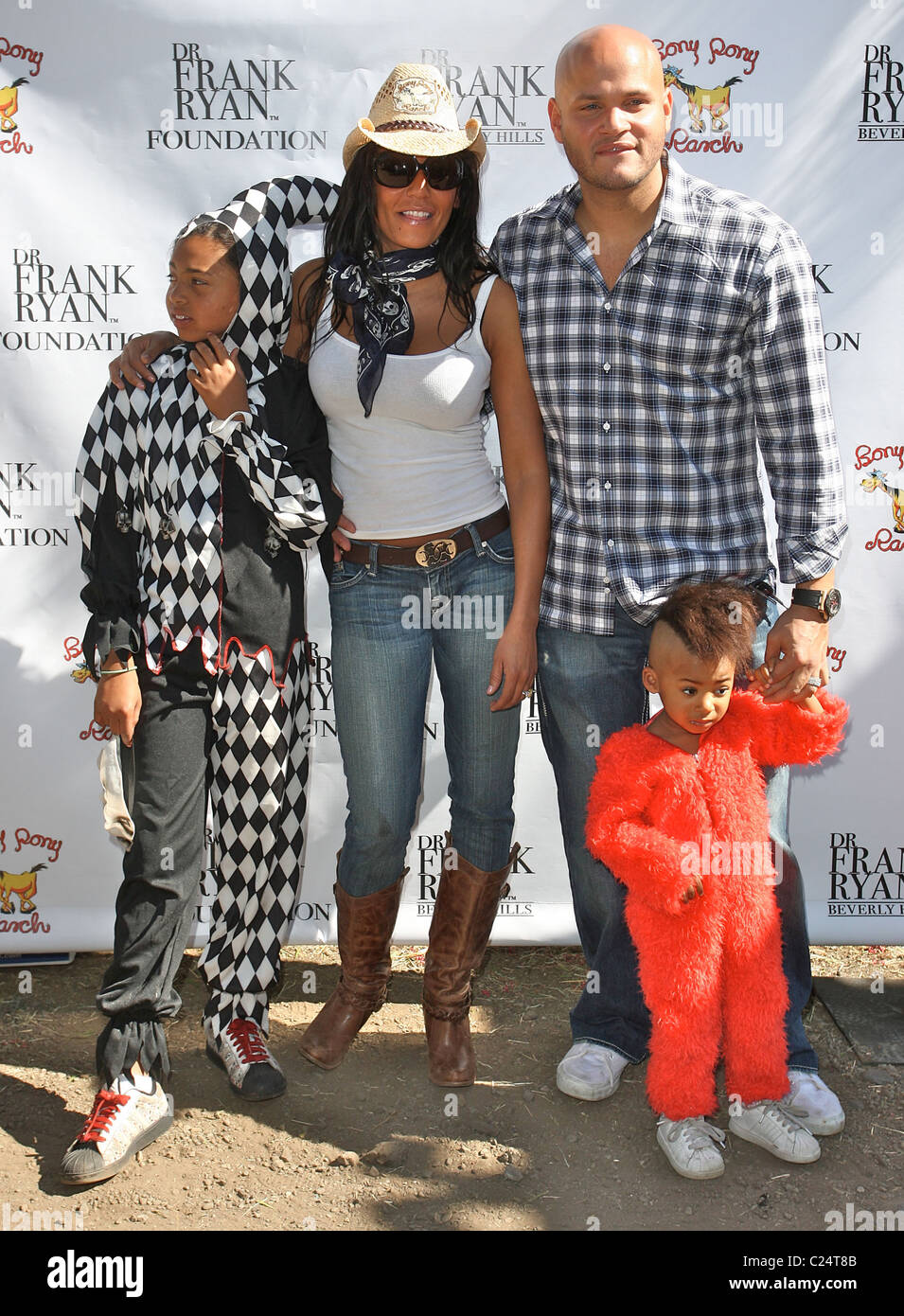Phoenix Chi, Melanie Brown Aka Mel B, Stephen Belafonte And Angel Iris Murphy 2009 Bony Pony