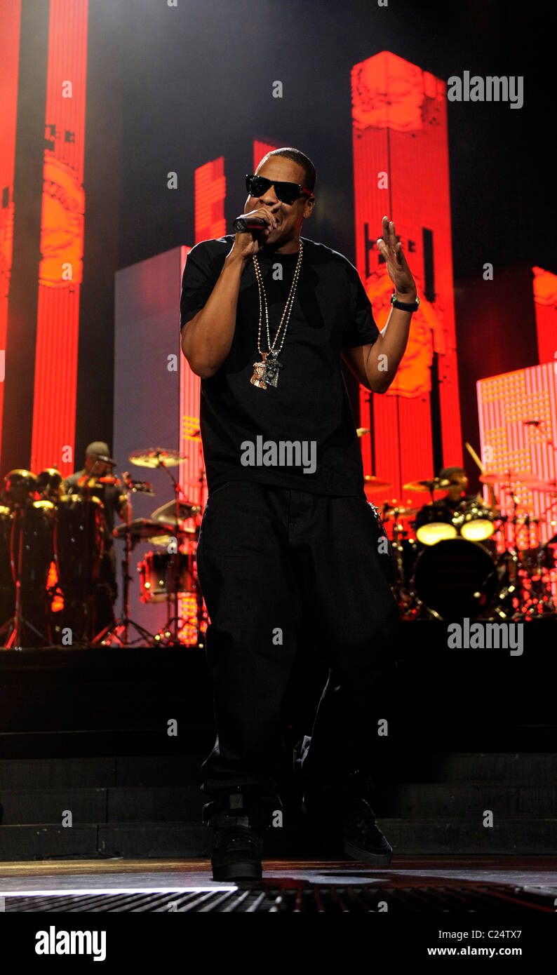 JayZ aka Shawn Corey Carter performing at the Air Canada Centre