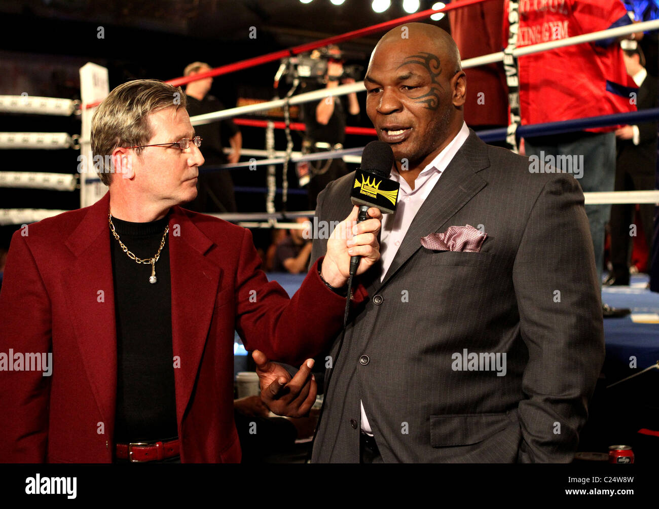 James 'Smitty' Smith and Mike Tyson Halloween Thriller Fight Night held at  at Treasure Island Hotel and Casino Las Vegas Stock Photo - Alamy