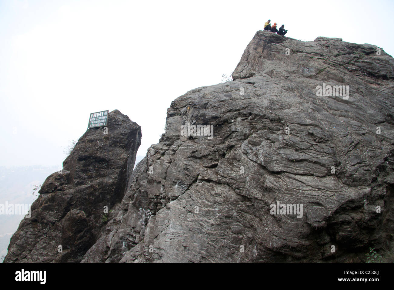 The Tenzing rock in Darjeeling, West Bengal, India. Stock Photo