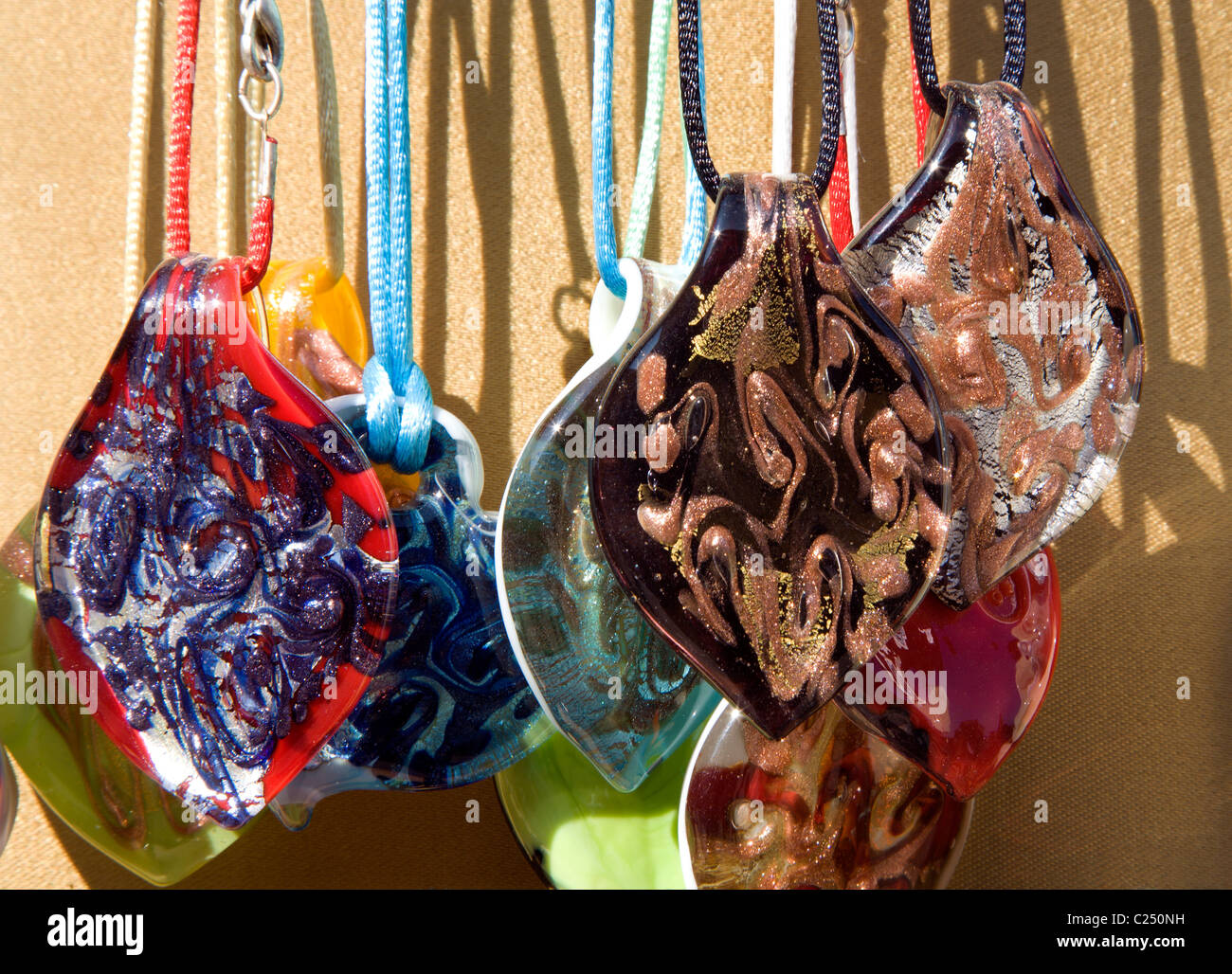 Venice - Murano glass locket Stock Photo